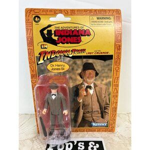 Indiana Jones Retro Collection Dr. Henry Jones Sr. Action Figure New Box Defects
